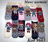 картинка DBG Шкарпетки бавовняні для дівчинки LOLA МІКС 12(3) шт магазин Одежда+ являющийся официальным дистрибьютором