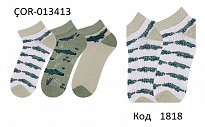 картинка Bross Шкарпетки бавовняні для хлопчика короткі СІТКА Малюнок ÇOR-013413 МІКС  12(3)шт. магазин Одежда+ являющийся официальным дистрибьютором