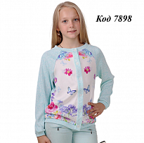 картинка -- Mevis Кофта на гудзиках для дівчинки 1840  134-158  5 шт магазин Одежда+ являющийся официальным дистрибьютором