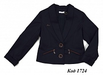 картинка -- Suzie122-152меморі Піджак для дівчинки Жк12605 "СТЕФАНІ" чорний 122-152 6 р. магазин Одежда+ являющийся официальным дистрибьютором
