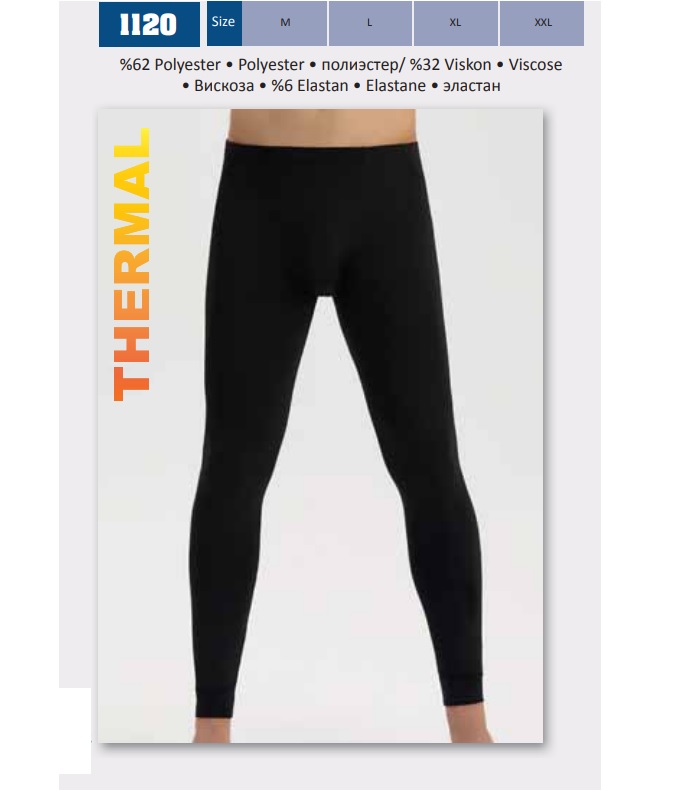 картинка Кальсони чоловічі ТЕРМО начос Baykar 1120  ЧОРНИЙ  M/L/XL/XXL 1шт. магазин Одежда+ являющийся официальным дистрибьютором