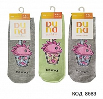 картинка DUNA Шкарпетки бавовняні для дівчинки короткі 4211   6(3)шт магазин Одежда+ являющийся официальным дистрибьютором
