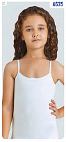 картинка BR Майка для дівчинки 4635.01 БІЛИЙ    06,07   6(3)шт. магазин Одежда+ являющийся официальным дистрибьютором