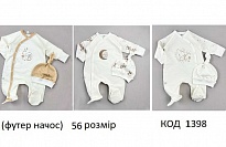 картинка MarioKids Комбінезон ФУТЕР Мікс кольорів    62  3шт магазин Одежда+ являющийся официальным дистрибьютором в России 