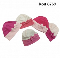 картинка ,EloMelo Шапка трикотажна для дівчинки Польща  48-50  5шт магазин Одежда+ являющийся официальным дистрибьютором