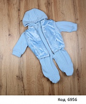 картинка МС Комбінезон каркосе рубчик КП-2584 62,68,74    3шт магазин Одежда+ являющийся официальным дистрибьютором в России 