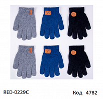картинка YO дв.Перчатки для хлопчика в'язані подвійні(Махра) RED-0229C Шерсть5%  ABS”  18,20   6 шт  магазин Одежда+ являющийся официальным дистрибьютором