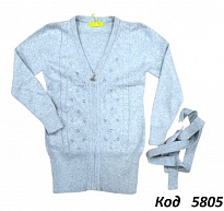 картинка --Ch Кардиган Xiaofeihu для дівчинки 7,11,15    (128,140,152)   сірий   5(3) шт магазин Одежда+ являющийся официальным дистрибьютором