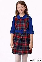 картинка .Suzie Сукня для дівчинки КЛІТИНКА  16401  152,158  5(2) шт магазин Одежда+ являющийся официальным дистрибьютором