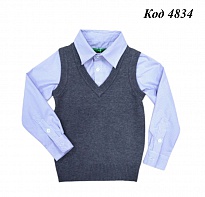 картинка Ch Кофта-обманка для хлопчика Xiaofeihu 6003  5(3) шт магазин Одежда+ являющийся официальным дистрибьютором