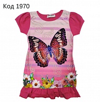 картинка ,Tr Туніка для дівчинки короткий рукав TNW 1037 104-128  4 шт магазин Одежда+ являющийся официальным дистрибьютором