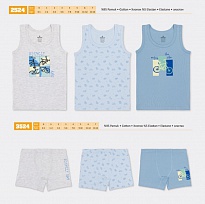 картинка BR Набір6 білизни для хлопчика(майка+боксери) 2524/3524    6(3) шт. магазин Одежда+ являющийся официальным дистрибьютором