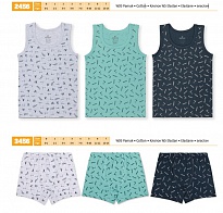 картинка BR Набір6 білизни для хлопчика(майка+боксери) 2456/3456   6(3)шт. магазин Одежда+ являющийся официальным дистрибьютором