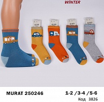 картинка ArtiKatamino Шкарпетки махрові для хлопчика МАЛЮНОК 250246  МІКС   12(3) шт. магазин Одежда+ являющийся официальным дистрибьютором