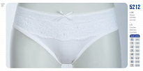 картинка BR Труси для дівчинки 5212.01 БІЛИЙ    06.07   12 (6)шт магазин Одежда+ являющийся официальным дистрибьютором