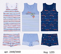картинка BR Набір6 білизни для хлопчика(майка+боксери) 2440/3440   .6(3) шт. магазин Одежда+ являющийся официальным дистрибьютором