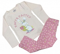 картинка BR Піжама для дівчинки 03-06 стрейч/бавовна  9350    SOMON(209)персик   1шт. магазин Одежда+ являющийся официальным дистрибьютором