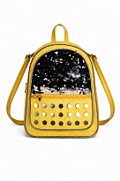 картинка Tr Рюкзак шкірозамінник паєтки h32см,ширина22,дно8-(1відділ) код213 1шт магазин Одежда+ являющийся официальным дистрибьютором в России 