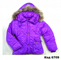 картинка --Ch Куртка для дівчинки синтепон  6-9 років  (M-XL) 134-152  БУЗОК   4(1)шт магазин Одежда+ являющийся официальным дистрибьютором