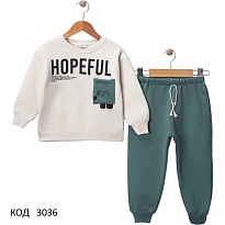 картинка Tr Костюм 3-х нитка начос для хлопчика WOW 10692 1-4 роки 4 шт. магазин Одежда+ являющийся официальным дистрибьютором