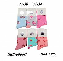 картинка YO Шкарпетки для дівчинки SKA-0006G  JASSY   МІКС кольорів    23-26//39-41 6(3) шт магазин Одежда+ являющийся официальным дистрибьютором