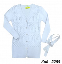 картинка .Ch Кардиган Xiaofeihu для дівчинки 7,15    152  БІЛИЙ  3(1) шт магазин Одежда+ являющийся официальным дистрибьютором