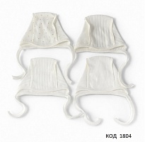 картинка MarioKids Чепчик інтерлок рубчик  36/40   10 шт магазин Одежда+ являющийся официальным дистрибьютором в России 