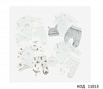 картинка MarioKids Набір для новонароджених Інтерлок-рубчик 3 предметний з БОДІ    56,56,56,62  4шт магазин Одежда+ являющийся официальным дистрибьютором в России 