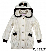 картинка Плащ для дівчинки на трикотажі 1030 120-150 (122-140)   4р. магазин Одежда+ являющийся официальным дистрибьютором