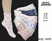 картинка ArtiKatamino Шкарпетки бавовняні для дівчинки МАЛЮНОК 200440 МІКС кольорів  12(3) шт. магазин Одежда+ являющийся официальным дистрибьютором