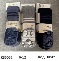 картинка ArtiKatamino Колготки махрові для хлопчика ясельні СИЛІКОН К35052 МІКС 6-12//12-18   3шт. магазин Одежда+ являющийся официальным дистрибьютором