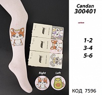 картинка ArtiKatamino Колготки бавовняні для дівчинки МАЛЮНОК 300401 МІКС   6(3) шт. магазин Одежда+ являющийся официальным дистрибьютором