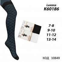 картинка ArtiKatamino Колготки капронові 95%ПА,5%Ел ПОЛОВИНКИ К60186  ЧОРНИЙ   6(1) шт. магазин Одежда+ являющийся официальным дистрибьютором
