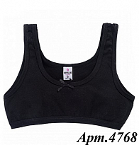 картинка BR Топ для дівчинки 4768,02   ЧОРНИЙ   06,07    12(6) шт. магазин Одежда+ являющийся официальным дистрибьютором