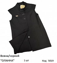 картинка SuzieЖл шерсть Жилетка для дівчинки Жл016708 "ОЛАНА" чорний 146-158   1 шт магазин Одежда+ являющийся официальным дистрибьютором