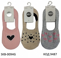 картинка YO Сліди для дівчинки SKB-0094G    МІКС кольорів    31-34   6(3) шт магазин Одежда+ являющийся официальным дистрибьютором