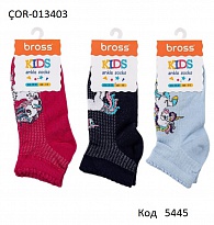 картинка Bross Шкарпетки бавовняні для дівчинки короткі СІТКА Малюнок ÇOR-013403 МІКС  12(3)шт. магазин Одежда+ являющийся официальным дистрибьютором