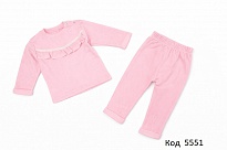 картинка МС Комплект інтерлок фактурний для дівчинки   62,68,74 р. 3 шт. магазин Одежда+ являющийся официальным дистрибьютором в России 