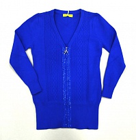 картинка .Ch Кардиган Xiaofeihu для дівчинки .7-15    (128-152)   синій  5 шт магазин Одежда+ являющийся официальным дистрибьютором