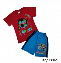 картинка Tr Коcтюм для хлопчика (футболка+шорти) Pitiki   1-4 роки  4 шт. магазин Одежда+ являющийся официальным дистрибьютором