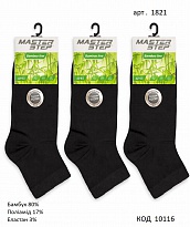 картинка KdSt Шкарпетки БАМБУК чоловічі Mr Step 1821 середні ЧОРНИЙ 38/40-44/46  12(3)шт магазин Одежда+ являющийся официальным дистрибьютором