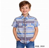 картинка ,Ch Сорочка для хлопчика короткий рукав в клітинку 20-26(5-8 років)   4 шт. магазин Одежда+ являющийся официальным дистрибьютором