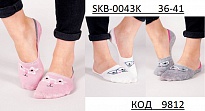 картинка YO Сліди жіночі SKB-0043K    МІКС кольорів    36-41   3 шт магазин Одежда+ являющийся официальным дистрибьютором