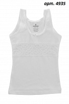 картинка BR Майка для дівчинки 4935.01 БІЛИЙ    06,07  6(3) шт. магазин Одежда+ являющийся официальным дистрибьютором