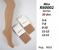 картинка ArtiKatamino Колготки капронові 40 DEN  90%ПА,10%Ел  ОДНОТОН К60002  TEN(БЕЖЕВИЙ) 6(1) шт. магазин Одежда+ являющийся официальным дистрибьютором