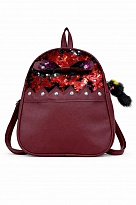 картинка Tr Рюкзак шкірозамінник паєтки h25см,ширина22дно-7(1відділ) 1шт магазин Одежда+ являющийся официальным дистрибьютором в России 