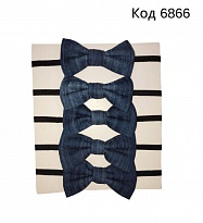 картинка Ukr Краватка-метелик для хлопчика ДЖИНС світлий  5шт магазин Одежда+ являющийся официальным дистрибьютором