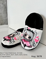 картинка  Waldi(24-33)  ТАПКИ закриті друк Принцеса    20-4-604  5  шт магазин Одежда+ являющийся официальным дистрибьютором