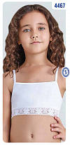 картинка BR Топ для дівчинки 4467,01   БІЛИЙ  06,07.  12(3) шт. магазин Одежда+ являющийся официальным дистрибьютором