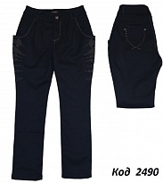 картинка .Ch Штани для дівчинки Тканинна чорна на флісі Yuke 15725   21-25  5  шт магазин Одежда+ являющийся официальным дистрибьютором